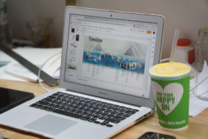 MacBook แสดงผลหน้าจอ Timeline สำหรับการเตรียมตัวเข้ามหาวิทยาลัย TCAS1
