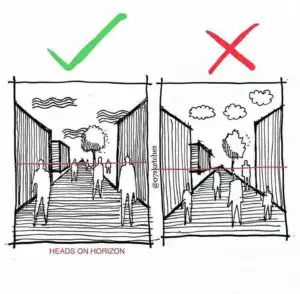 การวาดภาพ Perspective หรือตีฟ สำหรับสอบความถนัดสถาปัตย์