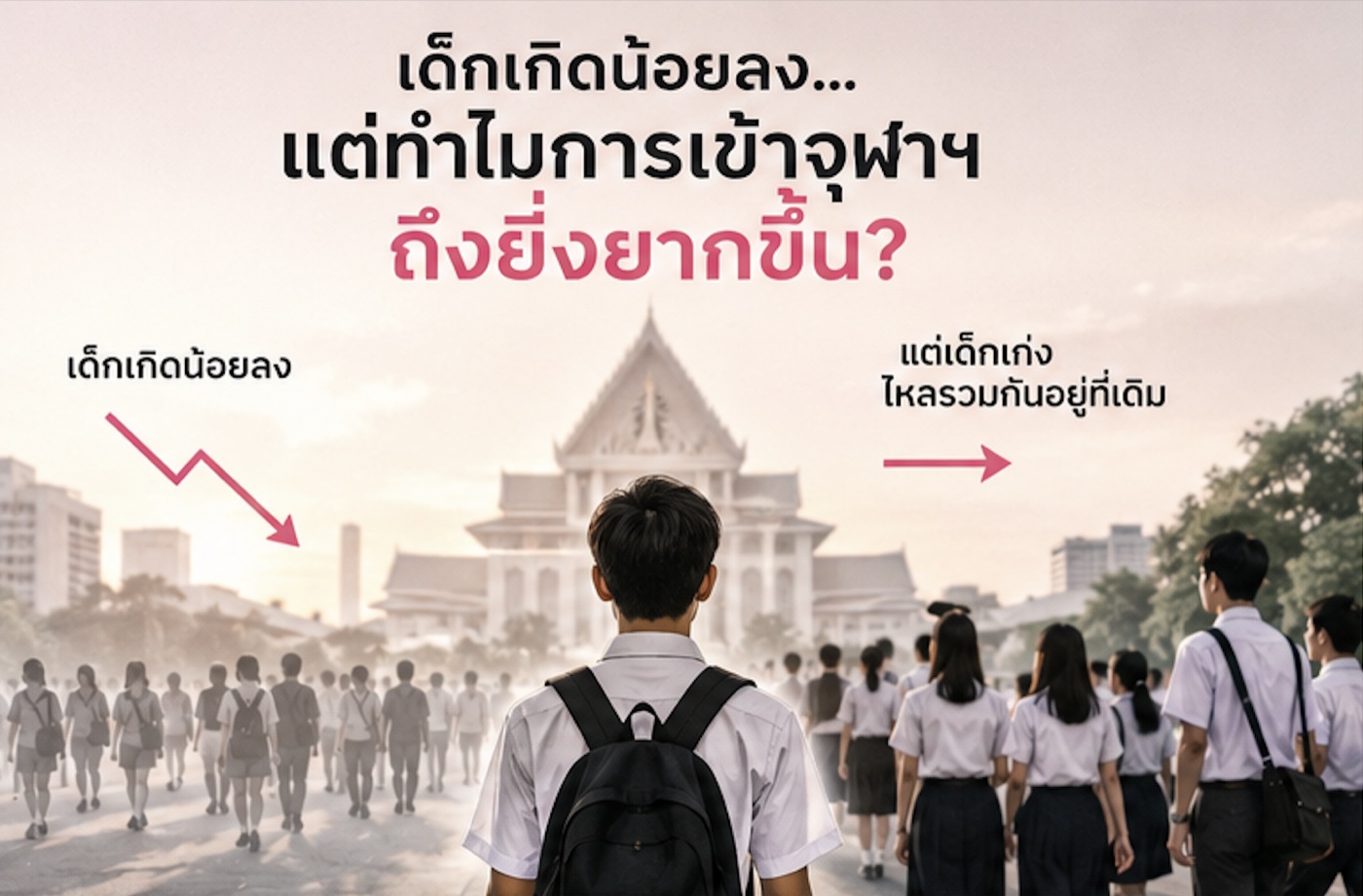 เด็กเกิดน้อยลง แต่ทำไมการเข้าจุฬาฯ ถึงยิ่งยากขึ้น